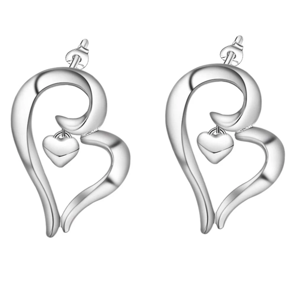 Женские серебряные серьги с надписью B love heart высокое качество оптовая продажа