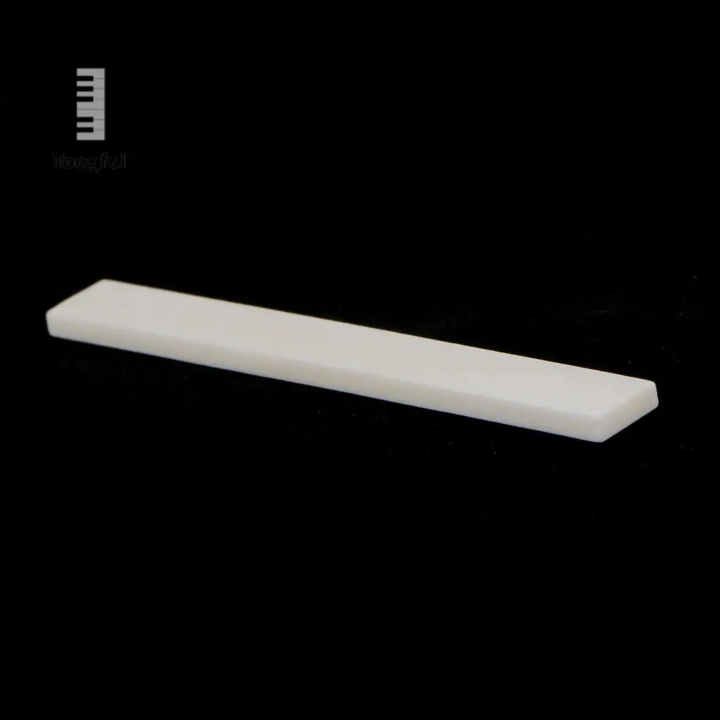 Tooyful Portable 10pcs High Quality Cattle Bone Blank Saddles For Guitar Maker Luthier Supply Guitar Accessories 