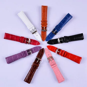 

neway Durable Leather Watch Band Strap Wrist Watchband Wristwatch Black Brown for Man Woman 12mm 14mm 16mm 18mm 20mm 22mm 24mm