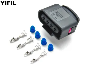 

2/4/10pcs/lot 4 Pin/Way Female Ignition Coil Connector Housing Plug With Terminal and Seal For AUDI VW Skoda VAG 8K0973724