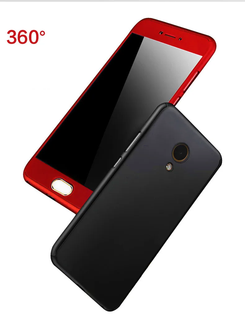 360 full hard case tempered glass for meizu m6 m5 m3 note m6s pro 7 03