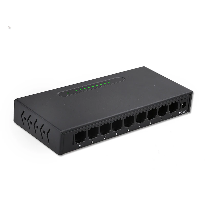 Ethernet коммутатор DIEWU ICplus с 9 портами Lan Megabit 100 Мбит/с|Сетевые коммутаторы| |