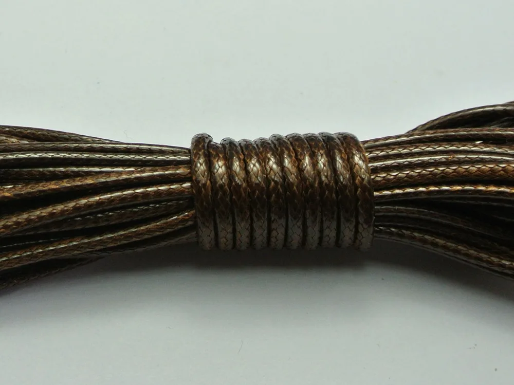

10 Meters Brown Korean Waxed Cord String Thread 2mm for Bracelet Necklace