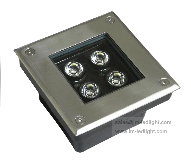 IP67square светодиодный подземный свет 4 Вт 85-265V10pcs/lot Bridgelux RGB теплый белый натуральный белый, подходит для использования в hors sol