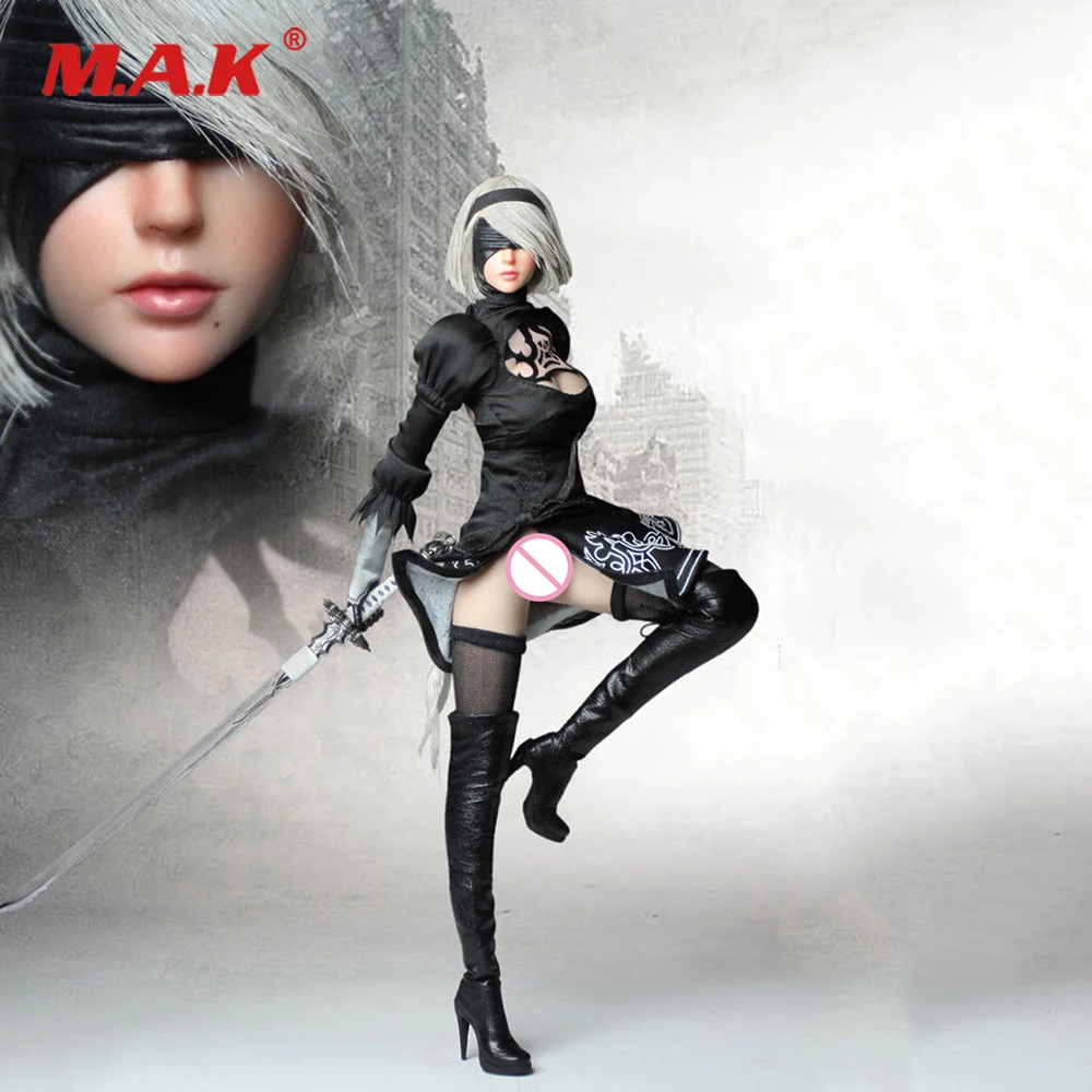 В наличии Коллекционная SET015 НИР автоматов YORHA 1/6 женский комплект одежды и голова