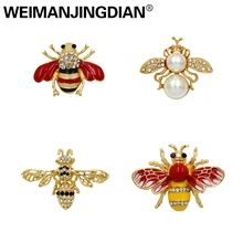 WEIMANJINGDIAN fabrika doğrudan satış çeşitli tasarımlar arılar böcek broş Pin kadın veya erkek yaka iğnesi