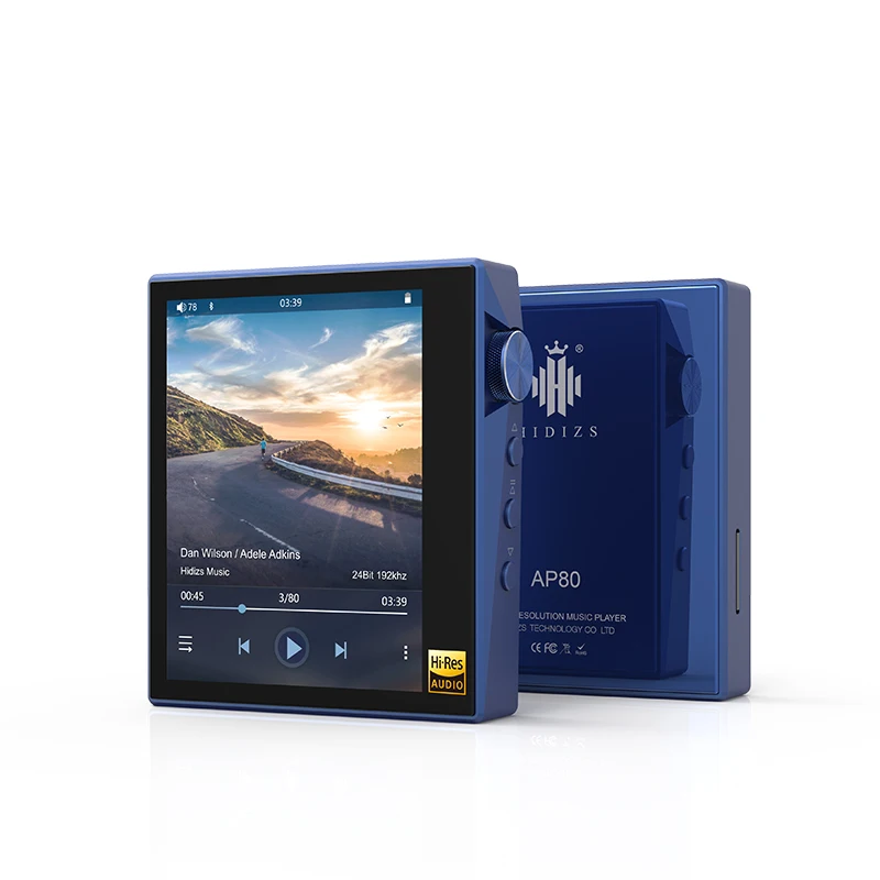 Hidizs AP80 Hi-Res ES9218P Bluetooth Hi-Fi музыкальный MP3 плеер LDAC USB DAC DSD 64/128 fm-радио HibyLink FALC DAP - Цвет: blue