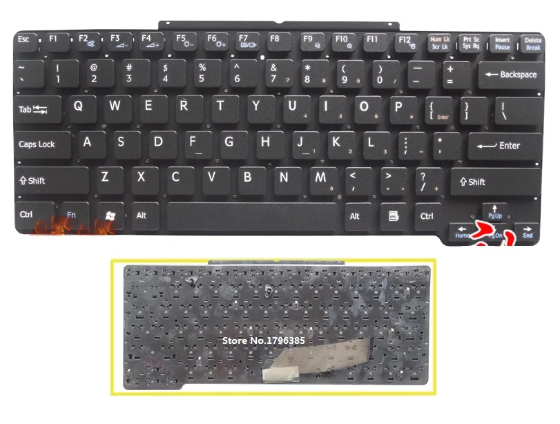 

SSEA New Russian Keyboard for Sony vaio VGN-SR VGN SR VGN-SR1CW SR39D RU keyboard