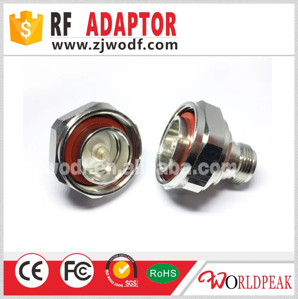 

Free shipping 7/16 Din male plug to N female jack straight adaptor