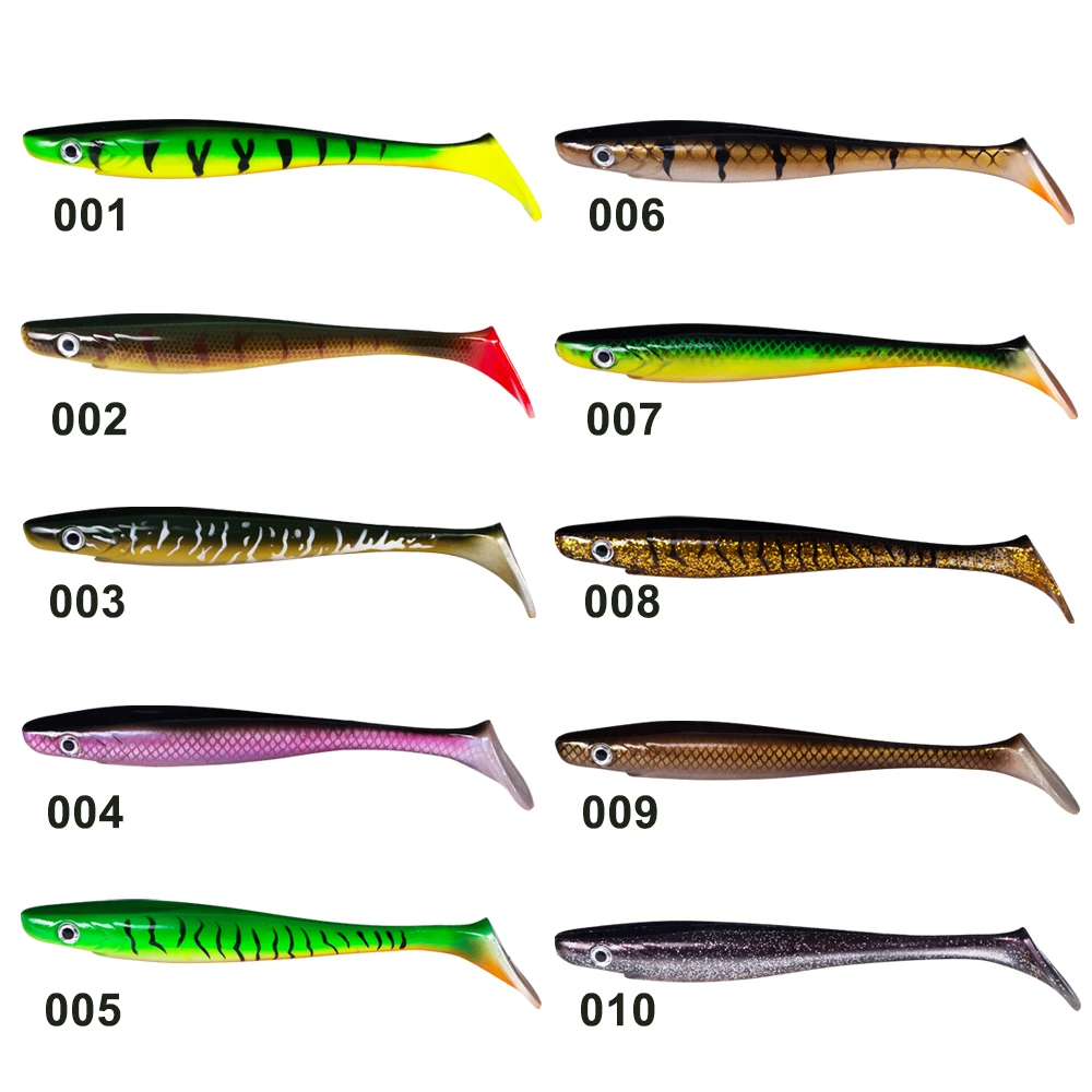 Hunthouse 2pcs/lot pro shad pike lure 20cm 50g paint printing Lure Paddle tail shad silicone souple leurre Natural Musky