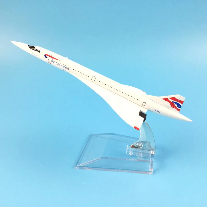 Concorde Spielzeugflugzeug Diecast 14,5 cm lang British Airways 