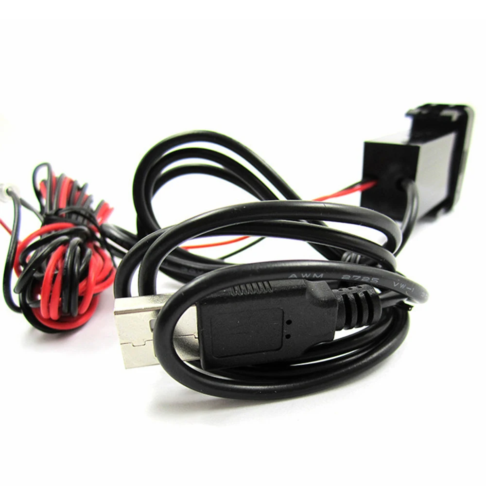 hot 12V 2.1A USB Car Charger ABS Dual USB Charger Socket Dashboard For