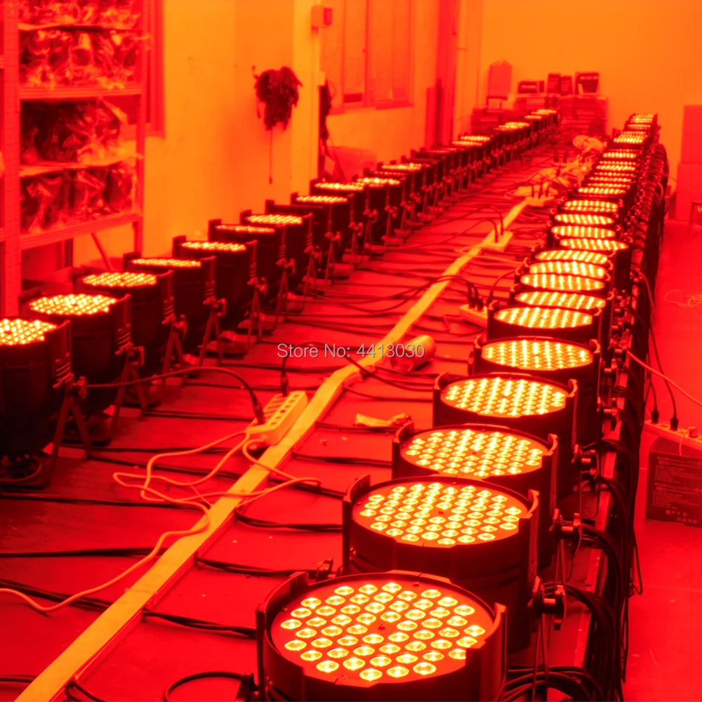 4 шт./лот 54x3 Вт led Par огни RGB 3в1 54x3w прожектор со светодиодами dmx512 Дискотека