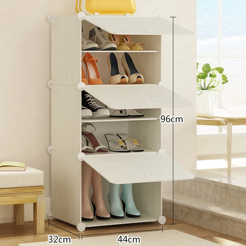 

1B Simple Shoe Box Modern Shoes Storage Rack Multi-layer Assembly Economical Dust-proof Household Hall Cabinet Space