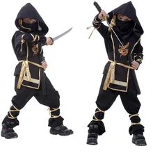 Boy Role playing Cosplay Halloween Costumes Kid Japanese Martial Arts Ninja Fancy Dress Complete Clothing Gift