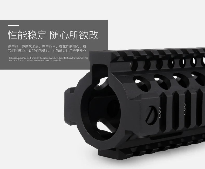 Tático para Aeg Alumínio Duro Cabolsa Anodizado Risii 7 9 12 Airsoft Handguard Preto cb Trilho Gbb Gel Blaster Mk18 15 Cheap Acessórios e suporte de extensão