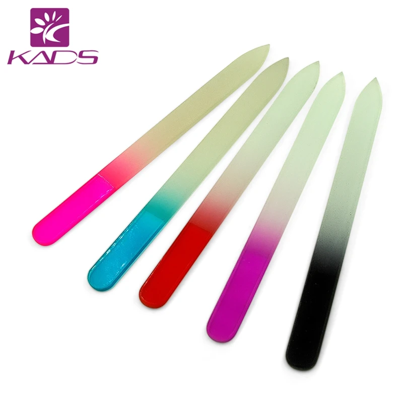 

KADS 5 Colors Nail Files Crystal Glass Nail File Buffer Manicure Device Nail Art Decorations Manicure Pedicure Tools