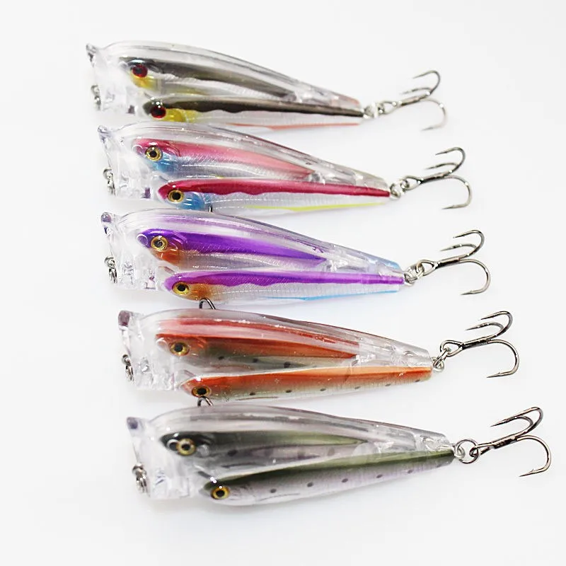 

Minnow 7.5cm Fishing Lures Bass Crankbaits with Hooks Tackle 3D Eyes Crank Baits Artificial Bait