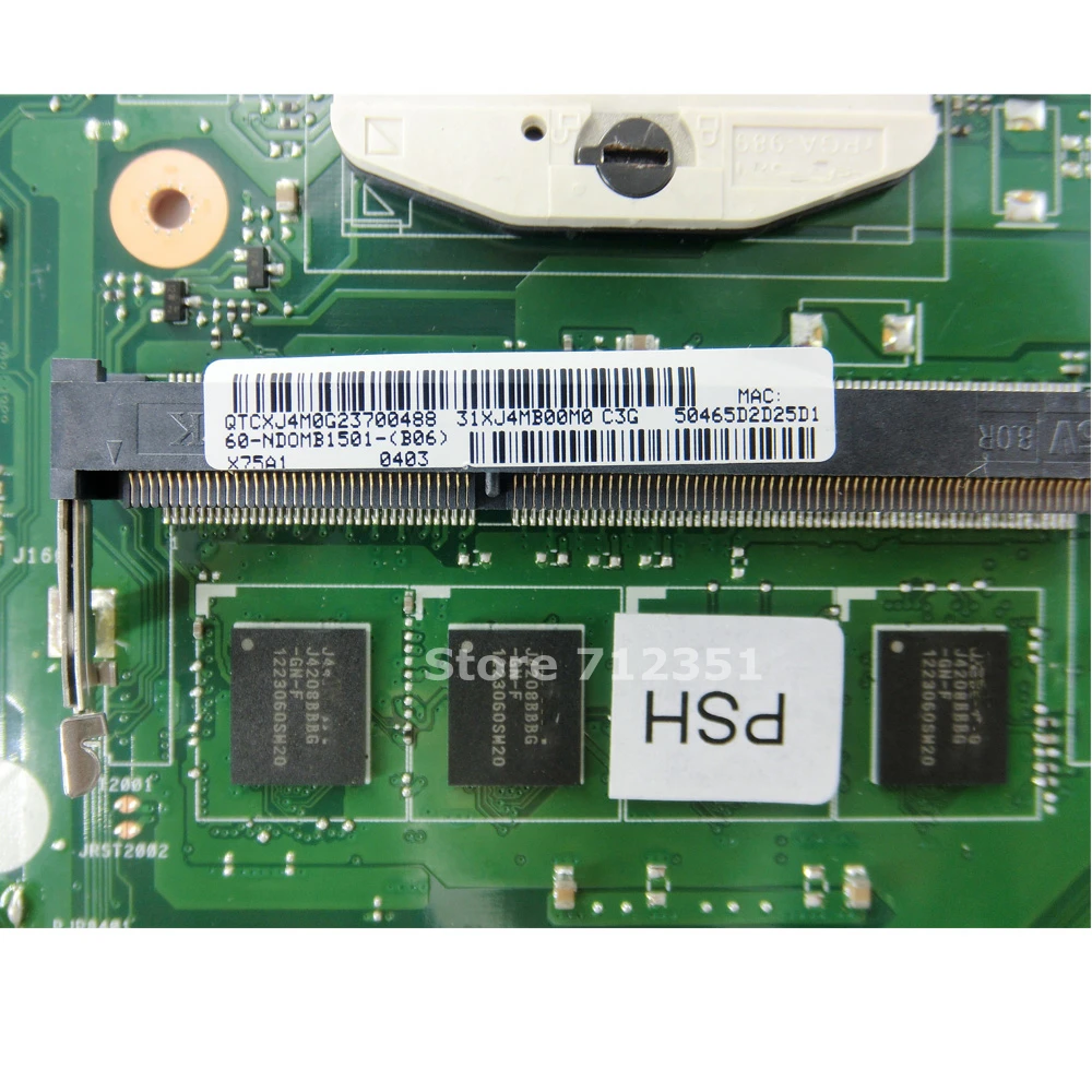 X75A 4 GB RAM اللوحة HM76 ل ASUS X75VD R70V X75V X75VB X75VC اللوحة المحمول X75A اللوحة X75A اللوحة اختبار موافق
