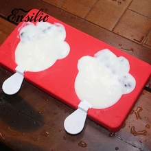 

Cat Silicone Ice Cream Mold Reusable Ice Cubes Tray Frozen Popsicle Molds 2018 Summer Ice Cube Maker Ice Cream Mould Tools