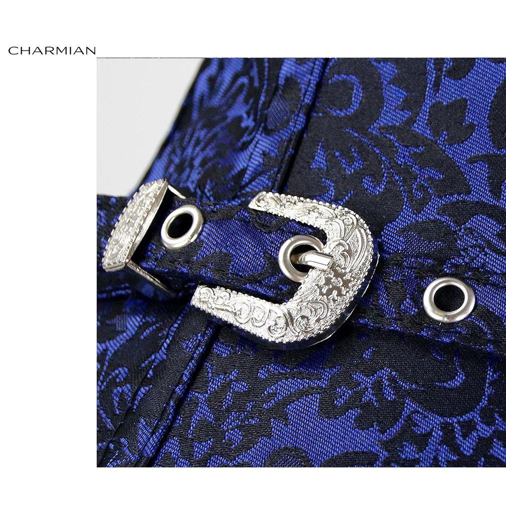 Женский Готический корсет Charmian в стиле стимпанк со спиральными стальными