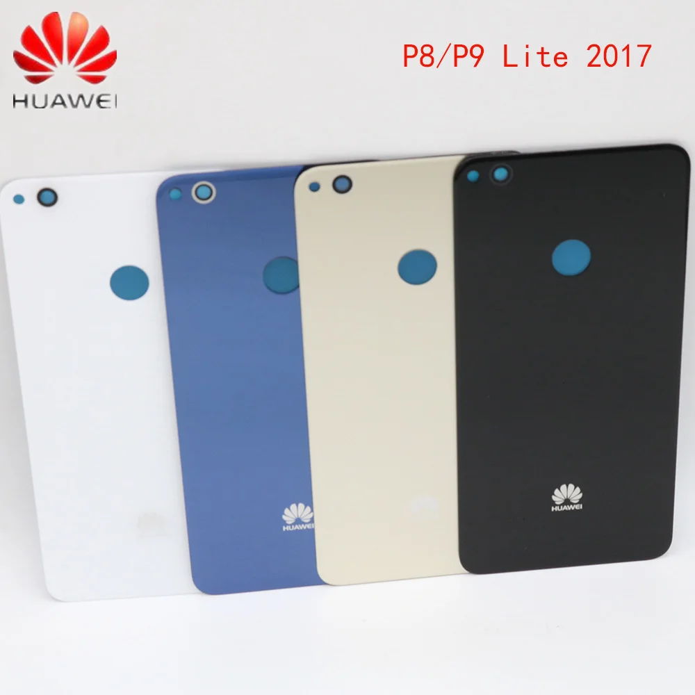 

Original Glass Battery Cover for HUAWEI P8/P9 Lite 2017,Back Door Replacement Rear Housing Case,Adhesive Sticker 4 colors