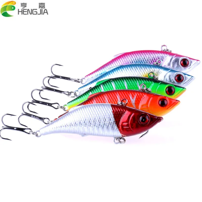 1 ШТ. 7.5 СМ 10 Г 6 # крючки купание игры vib рыболовные приманки bass пайк карп воблер