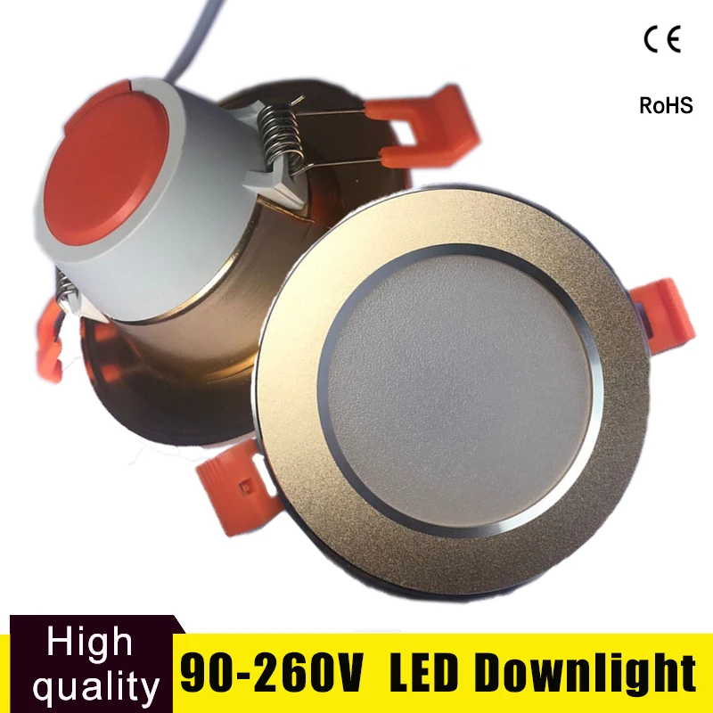 Focos Led Techo Led Downlight Spot Light 15W 12W 9W 5W 3W Round Recessed Lamp 220V 230V 240V Bedroom Kitchen Ceiling Lamps