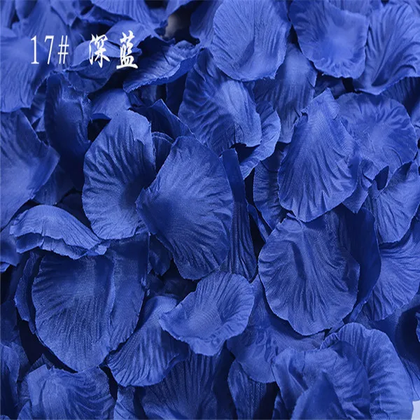 

1000pcs Dark Blue Rose Petals Rose Flower Engagement Wedding Christmas Party Favor Table Decoration Free Shipping