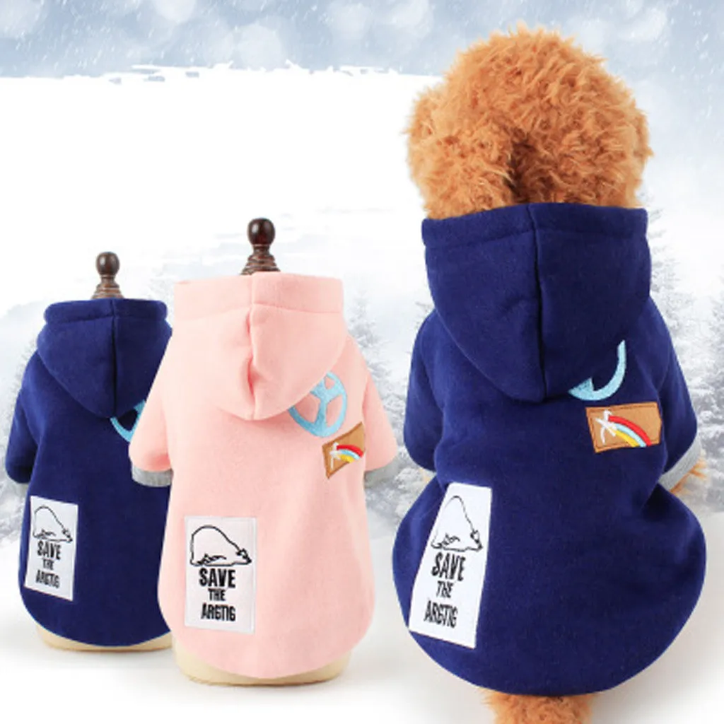 

Dog Clothes For Small Dogs Puppy Pet Dog Winter Warm Clothes Hoodie Winter Sweatshirt Shirt Coat Jacket New French Bulldog Pug