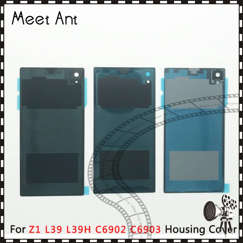 

10pcs/lot high quality For Sony Xperia Z1 L39 L39H C6902 C6903 Back Housing Battery Cover Door Rear Cover