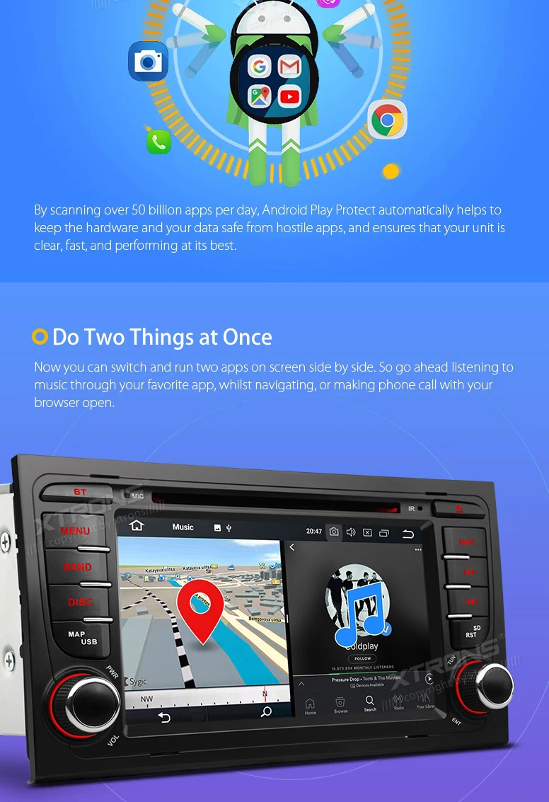 Excellent 7" Android 8.0 OS Car DVD Multimedia Radio for Audi A4 2000-2008 & S4 2003-2008 & RS4 2002-2008 with Multi-Window View Support 6 Excellent 7" Android 8.0 OS Car DVD Multimedia Radio for Audi A4 2000-2008 & S4 2003-2008 & RS4 2002-2008 with Multi-Window View Support 6