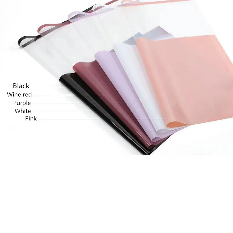 2 шт./упак. простой Стиль прозрачный упаковочная Бумага ручной работы для скрапбукинга "сделай сам" декоративные Бумага подарок на день рождения букет упаковочная Бумага - Цвет: Pink