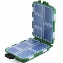 1 шт. 10/15 слот Экологичная пластиковая коробка для рыболовных снастей портативная рыболовная Винтажная с высокой талией чехол для хранения водонепроницаемые коробки для снастей