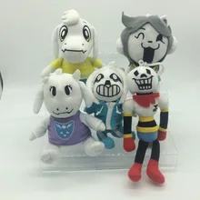 15 18cm Undertale Sans Papyrus Asriel Toriel Plush Toy with Keychain