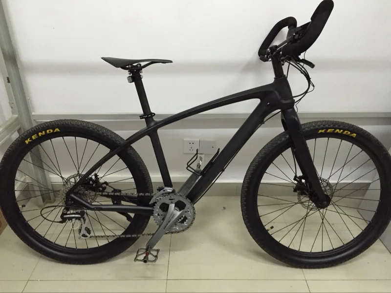 Excellent Kalosse  Hydraulic brakes  bicycle  carbon fiber  27.5*17inch carbon bike bicicleta mountain bike woman, , 24/27/30 speed 3