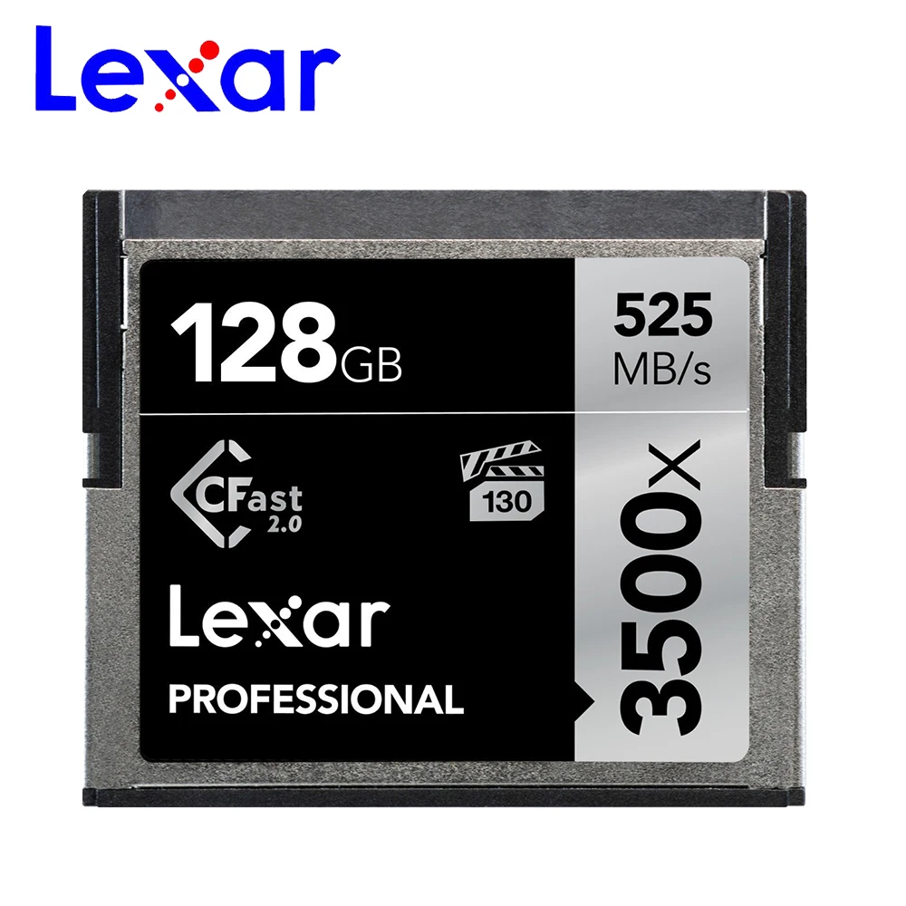 100% оригинальная Lexar натуральная Lexar 64 Гб Cfast 2,0 карта 128 ГБ 256 ГБ 512 ГБ 3500X525 м/s professional камера, карта памяти камеры