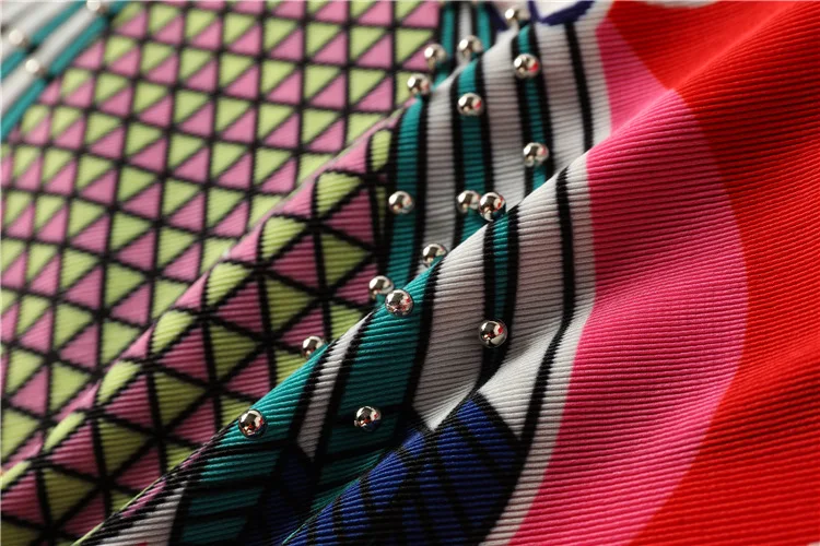 Платье с бисером в виде совы,, Miyake, платье со складками, модное, сочетающееся по цвету, женские платья, плиссированное платье