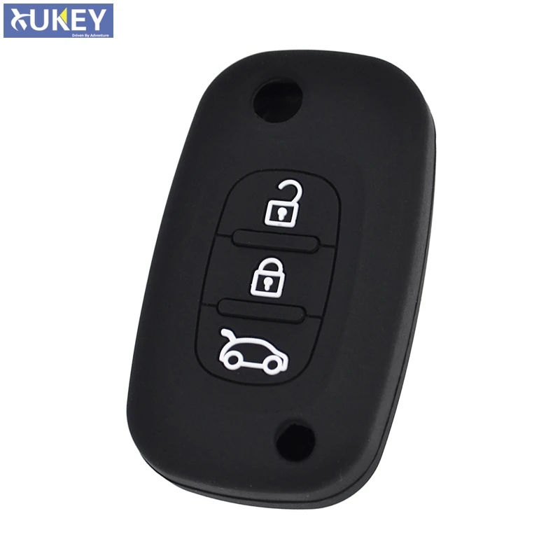 Силиконовый чехол для Lada Priora Sport Kalina Granta Vesta X Ray For Smart Roadster Fortwo с 3 кнопками|Футляр