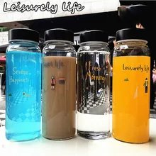 Стеклянная портативная пара маленькая чашка для пресной воды креативная ручная чашка 3