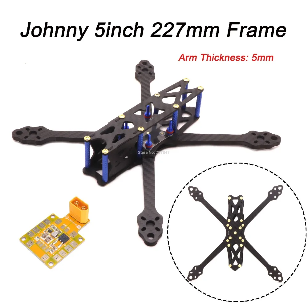 Jumny 2 5 дюймов X5 230 колесная база 227 мм с 5 мм рукояткой из чистого углеродного волокна FPV Квадрокоптер рамка 5 В/12 В PDB для FPV гоночный Дрон