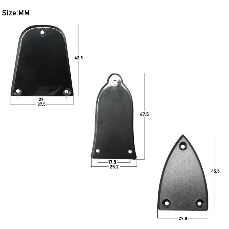 3 шт. 3 отверстия колокольчик треугольной формы пластиковая электрогитара ферменная крышка стержня для электрогитары Violao Black Guitarra Аксессуары