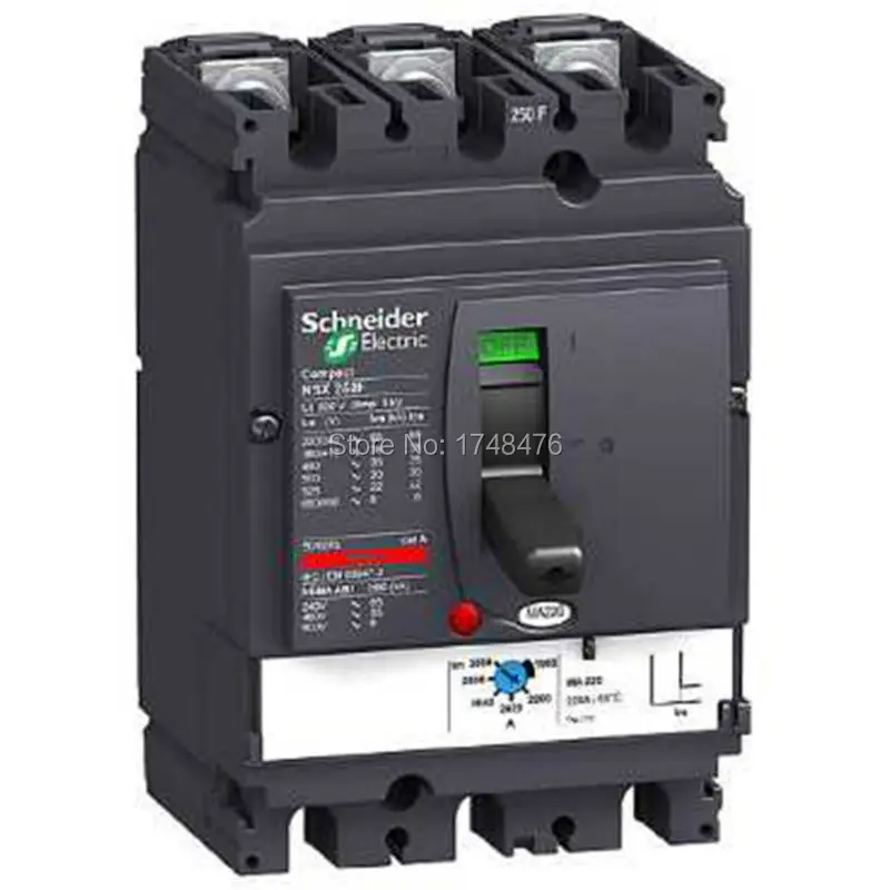 

NEW LV433501 circuit breaker Compact NSX250R - MA - 220A - 3 poles 3d