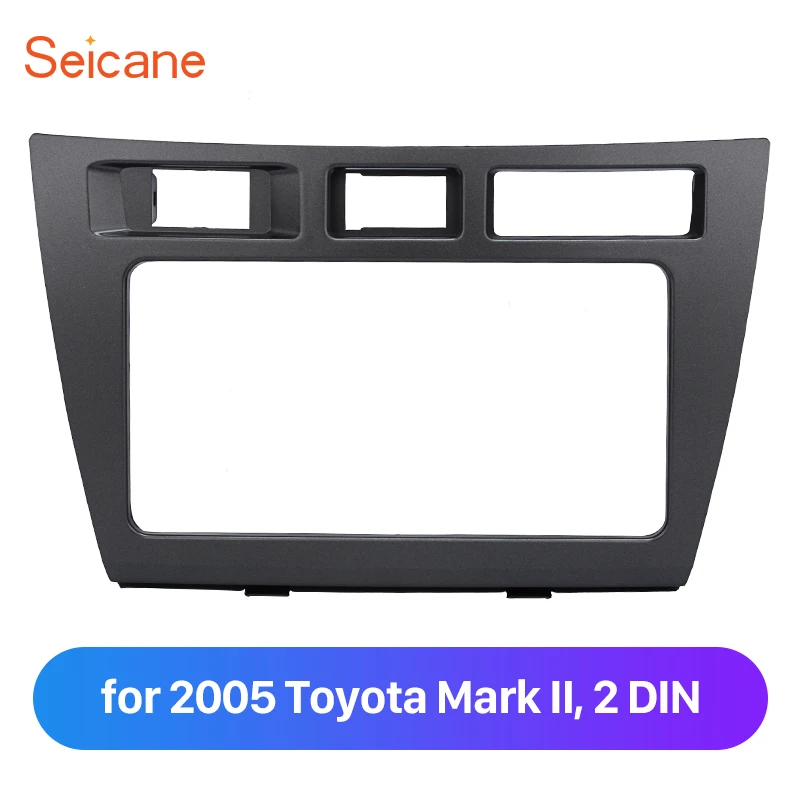 

Seicane 202*102mm 2 DIN Car Audio DVD Player Frame Dash Trim Installation Kit for Toyota Mark II