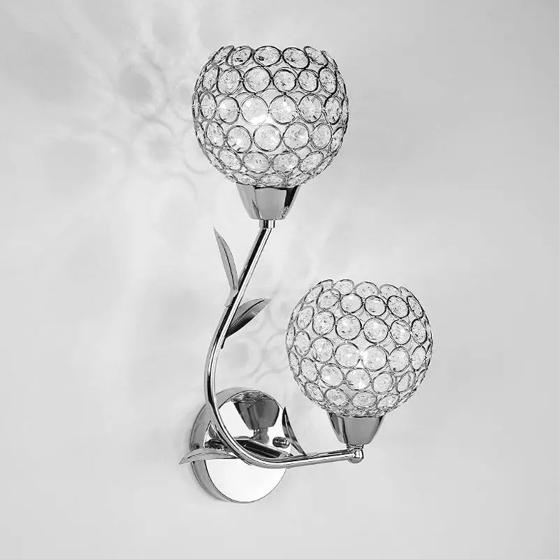 Conduziu a Luz da Parede E27 de Cristal Criativo Arandela Iluminação Decorativa Moderna Lâmpada Parede Ac85-285v 4 AC85 285V e27 de cristal criativo conduziu