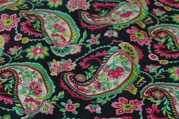 

1 Meter Pink Feather Shape print Cotton Fabric for Patchwork Sewing Kids Bedding Doll Cloth Handwork Quilting Material Tissues