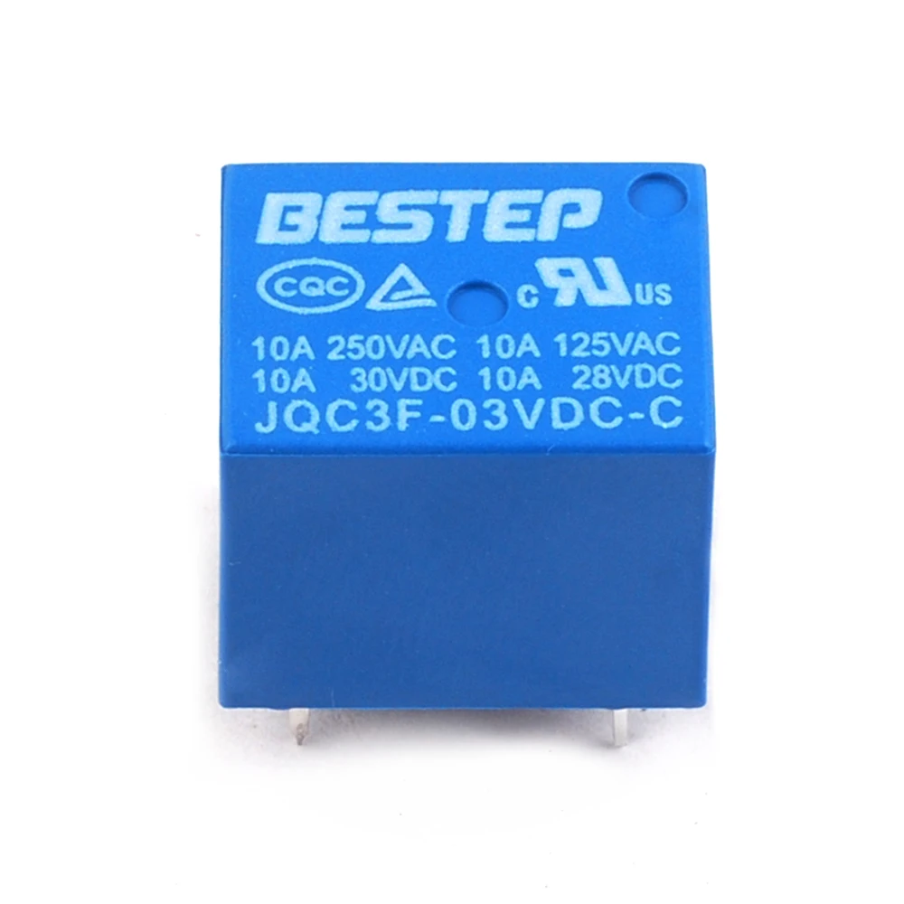 10-unids-BESTEP-T73-3-V-rel-de-azul-JQC3F-03VDC-C