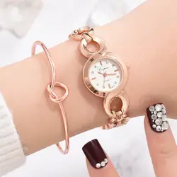 Дамы Кварцевые Наручные часы Montre Femme Пряжка Ссылка ремень простой точка дрель часы с браслетом роскошные женские часы Для женщин N55