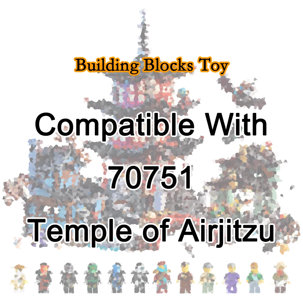 

Fit Legoness Ninjago Series 70751 Temple of Airjitzu Set Mini Figures 06022 Mini Version Building Blocks Toys for Children Gift