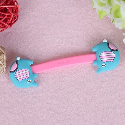 New socket Universal Cartoon Cable Organizer Bobbin Winder Cable Protector Expanding phone Stand Finger car phone Holder - Цвет: Elephant